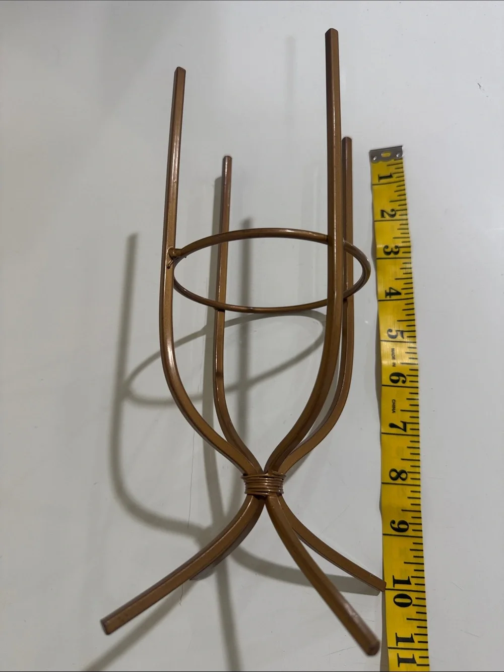 Brown Metal Plant & Pot Stand with Elevated Ring - Home Dining